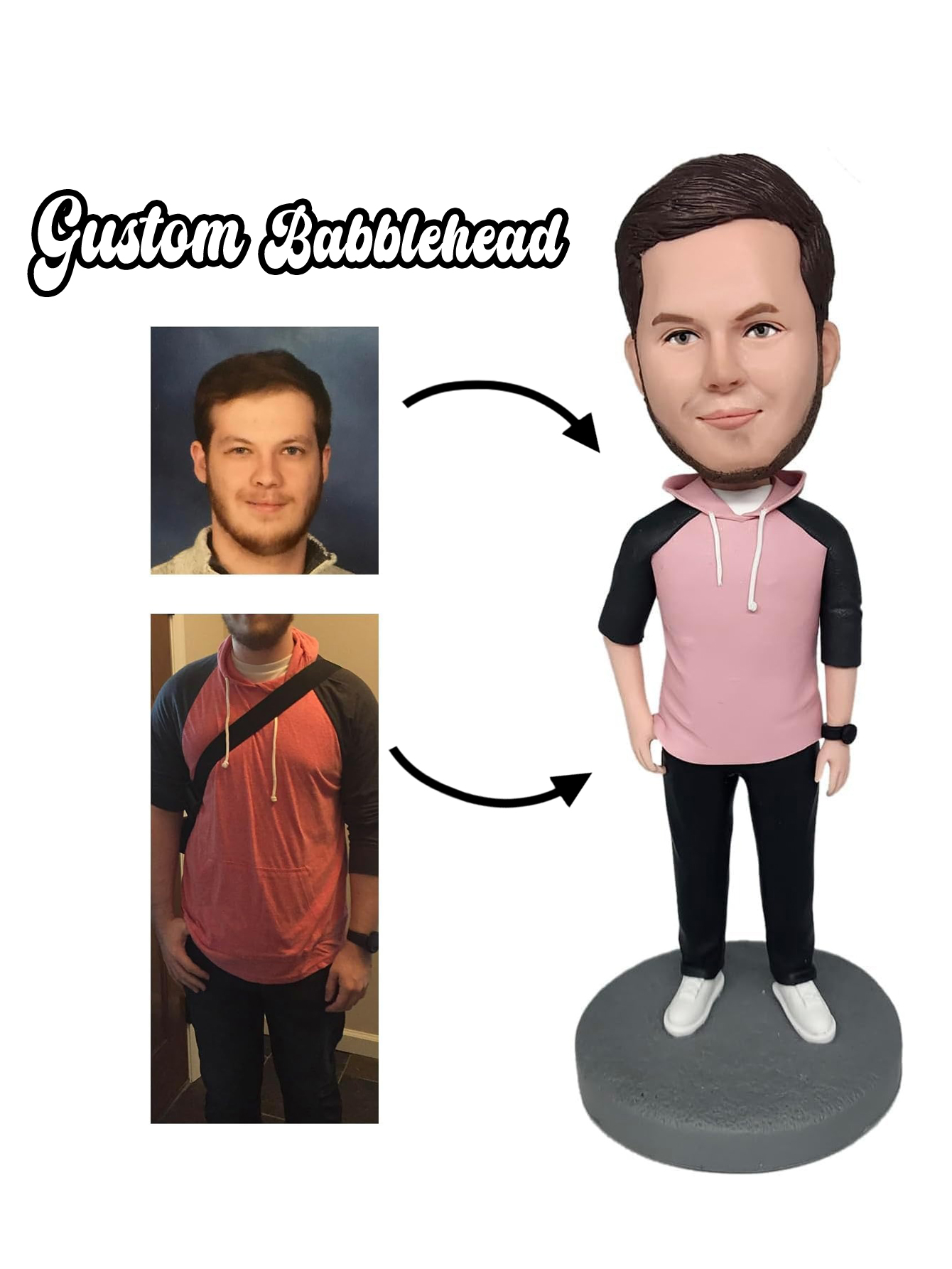Custom Bobblehead Dolls - Hand-Carved Figurines for Birthdays/Anniversaries